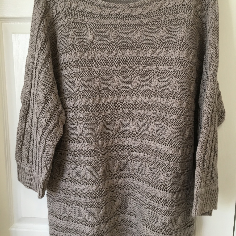 Chico's Open Knit Cable Sweater